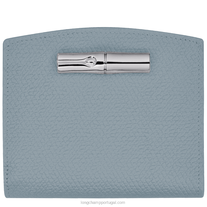 Longchamp 6DPZ585 nuvem azul mulheres carteira roseau