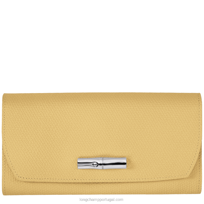 Longchamp 6DPZ589 milho mulheres carteira continental roseau