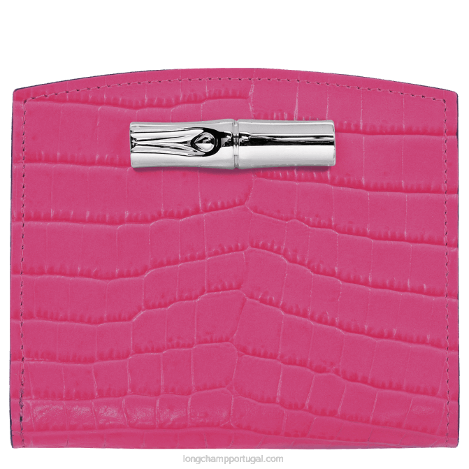 Longchamp 6DPZ593 fúcsia mulheres carteira roseau