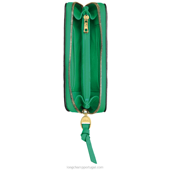 Longchamp 6DPZ617 grama/luz verde mulheres carteira de caixa de correio