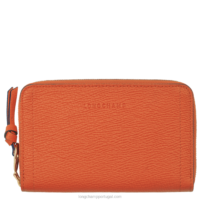 Longchamp 6DPZ618 carot mulheres carteira de caixa de correio