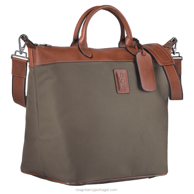Longchamp 6DPZ763 marrom mulheres bolsa de viagem boxford s