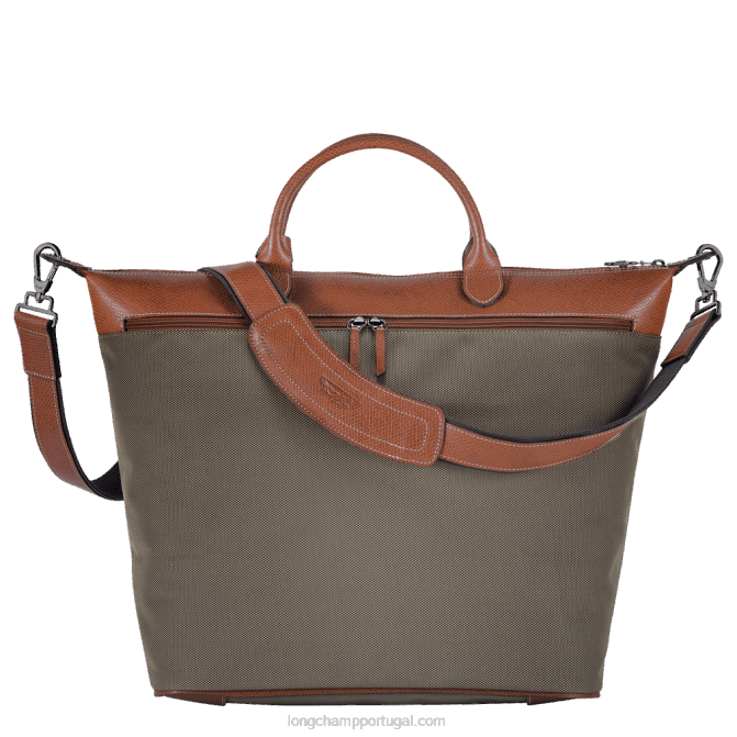 Longchamp 6DPZ763 marrom mulheres bolsa de viagem boxford s