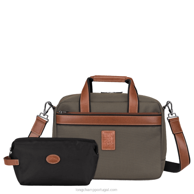 Longchamp 6DPZ775 marrom mulheres bolsa de viagem boxford s