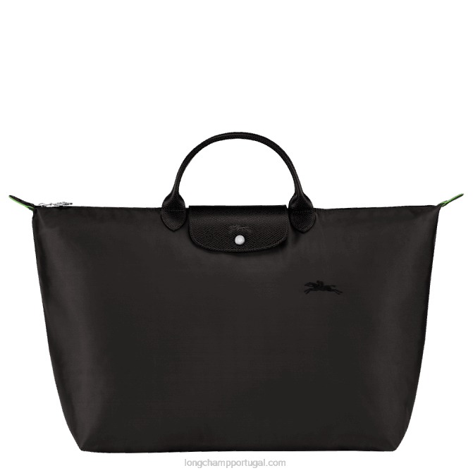 Longchamp 6DPZ786 preto mulheres mala de viagem verde le pliage s
