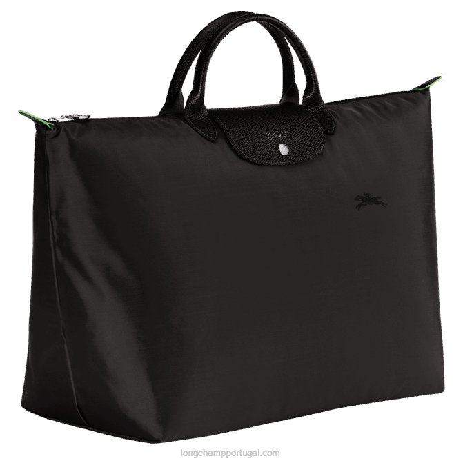 Longchamp 6DPZ786 preto mulheres mala de viagem verde le pliage s