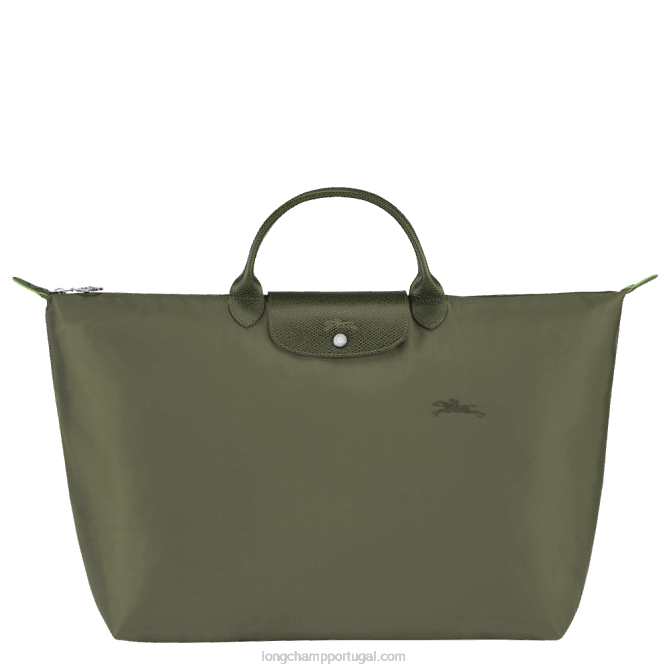 Longchamp 6DPZ787 floresta mulheres mala de viagem verde le pliage s