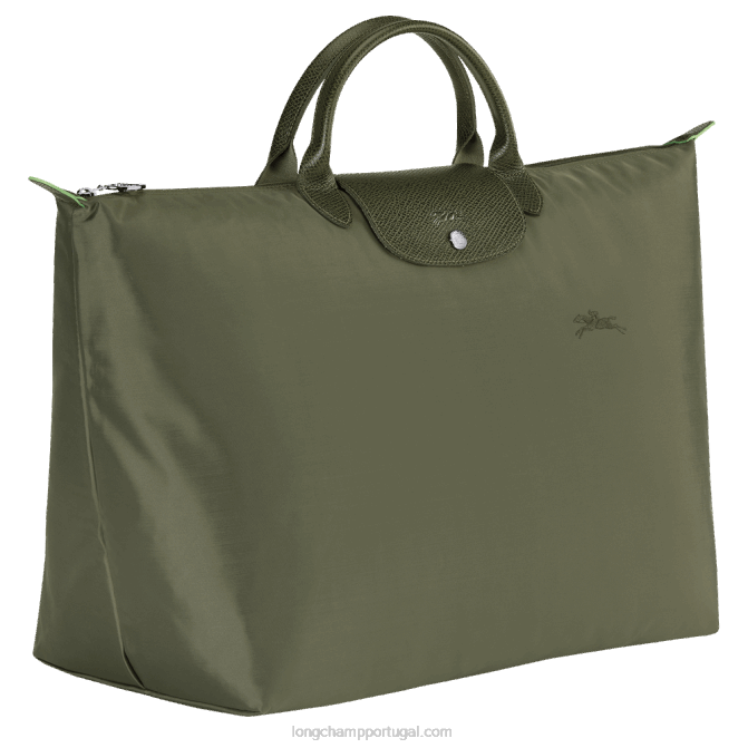 Longchamp 6DPZ787 floresta mulheres mala de viagem verde le pliage s