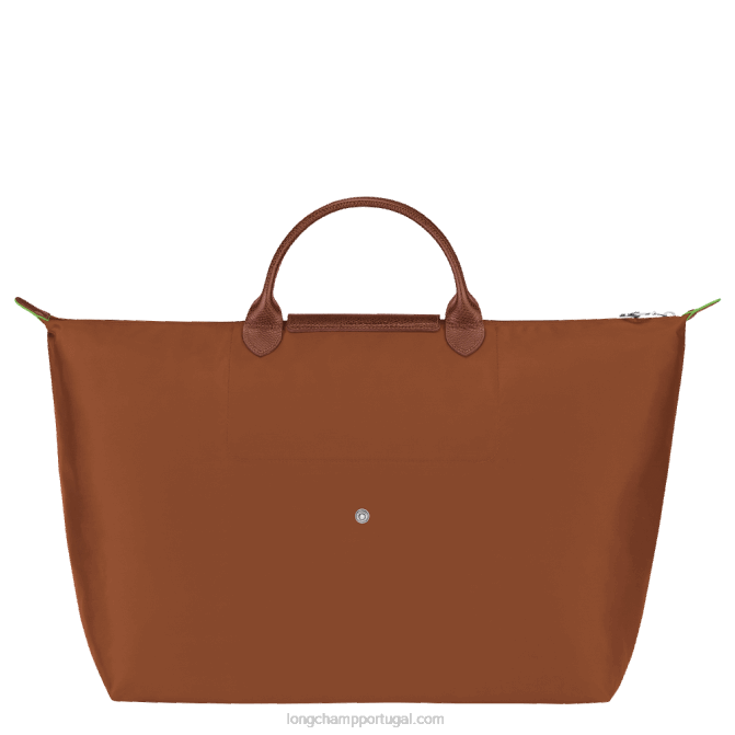 Longchamp 6DPZ788 conhaque mulheres mala de viagem verde le pliage s