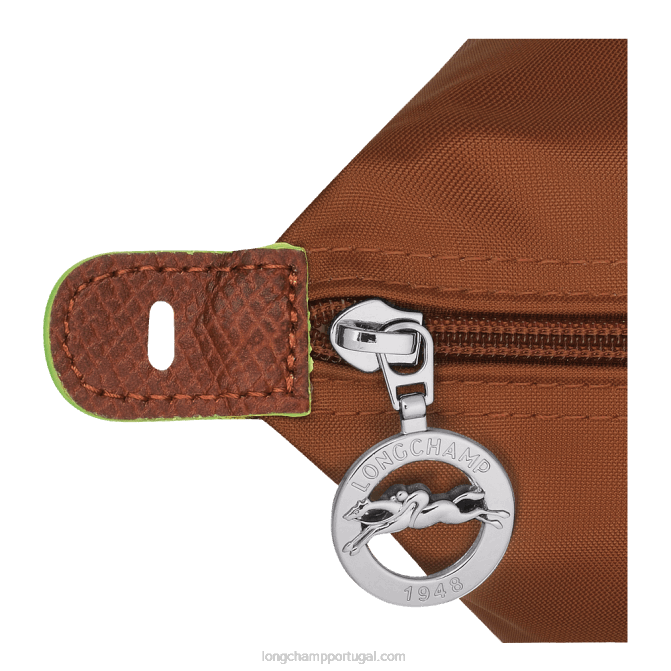 Longchamp 6DPZ788 conhaque mulheres mala de viagem verde le pliage s