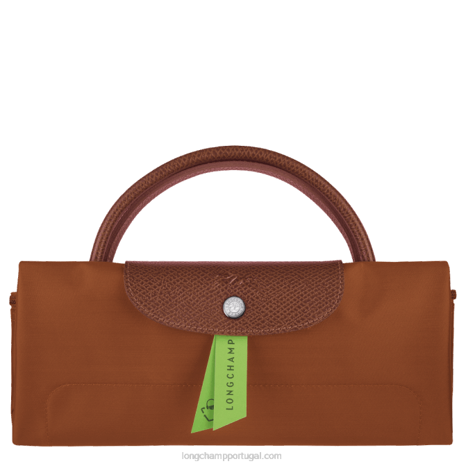 Longchamp 6DPZ788 conhaque mulheres mala de viagem verde le pliage s