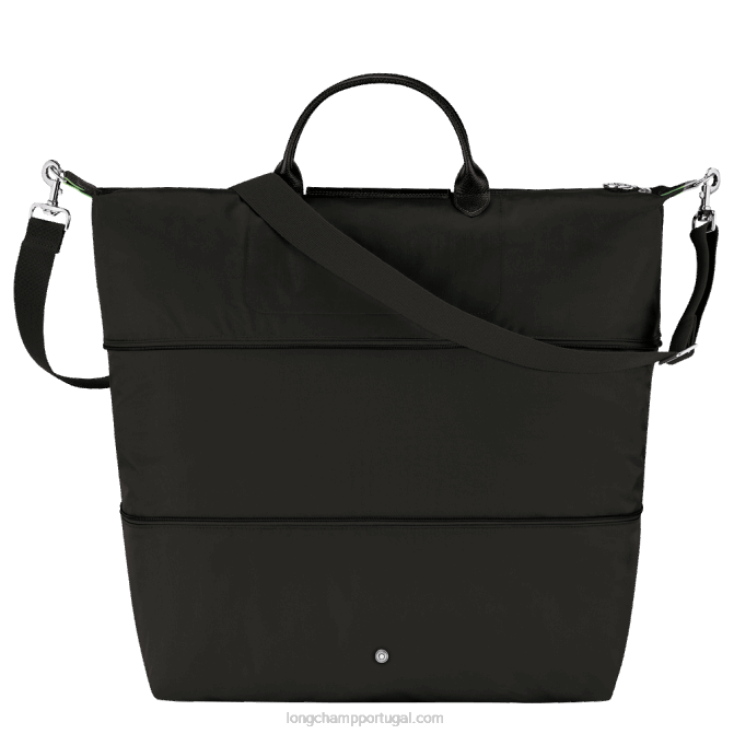 Longchamp 6DPZ800 preto mulheres bolsa de viagem verde le pliage expansível