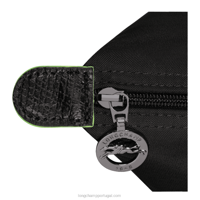 Longchamp 6DPZ800 preto mulheres bolsa de viagem verde le pliage expansível