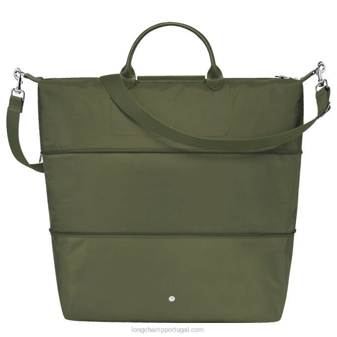 Longchamp 6DPZ801 floresta mulheres bolsa de viagem verde le pliage expansível