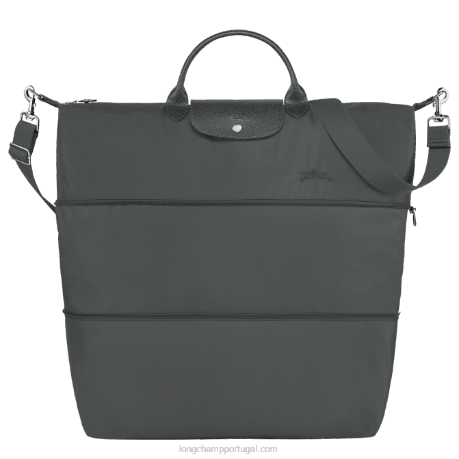 Longchamp 6DPZ803 grafite mulheres bolsa de viagem verde le pliage expansível