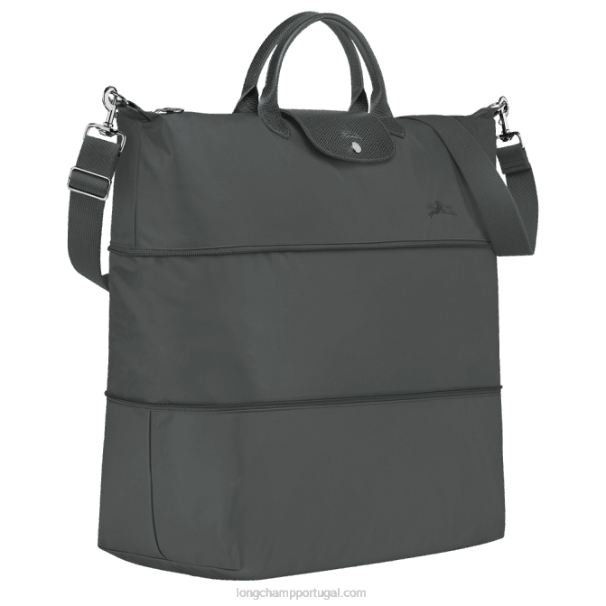 Longchamp 6DPZ803 grafite mulheres bolsa de viagem verde le pliage expansível