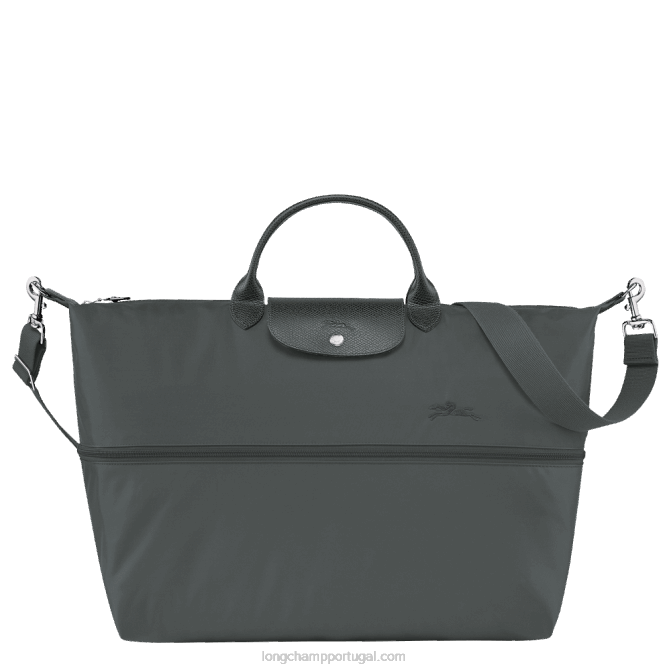 Longchamp 6DPZ803 grafite mulheres bolsa de viagem verde le pliage expansível