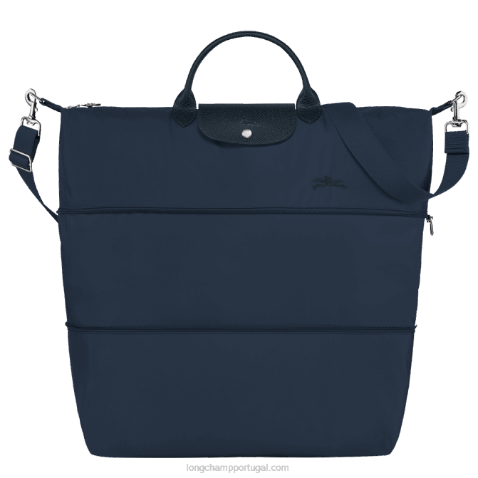 Longchamp 6DPZ804 marinha mulheres bolsa de viagem verde le pliage expansível