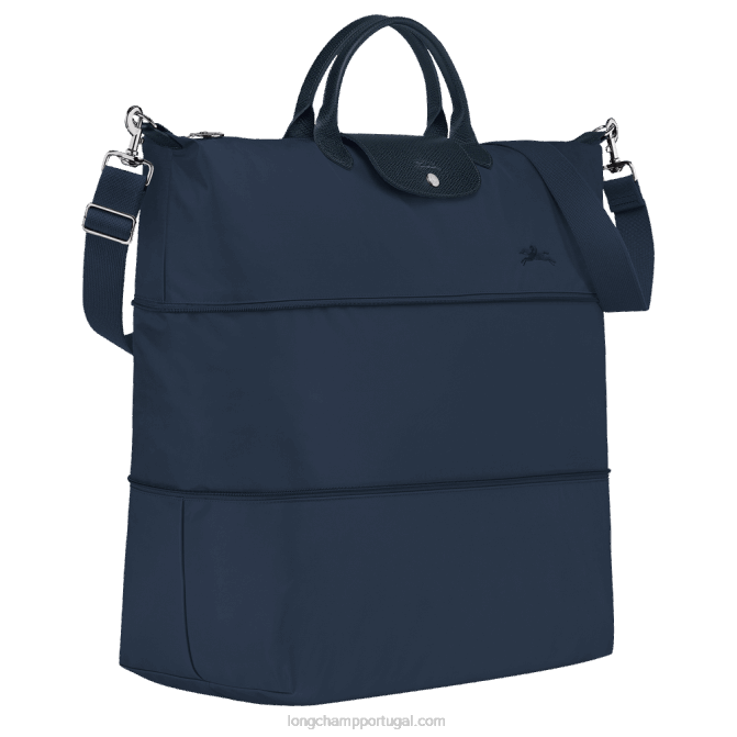 Longchamp 6DPZ804 marinha mulheres bolsa de viagem verde le pliage expansível