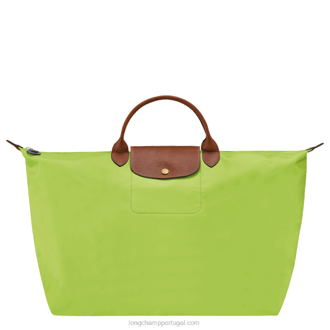 Longchamp 6DPZ806 luz verde mulheres mala de viagem original le pliage s