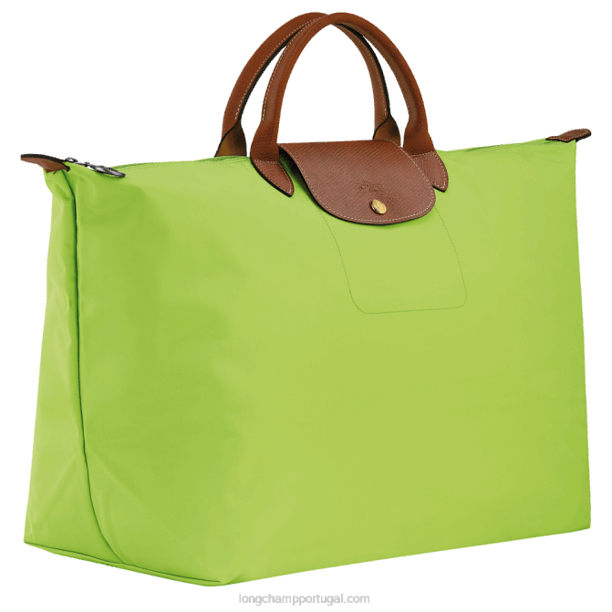 Longchamp 6DPZ806 luz verde mulheres mala de viagem original le pliage s
