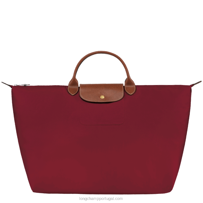 Longchamp 6DPZ807 vermelho mulheres mala de viagem original le pliage s