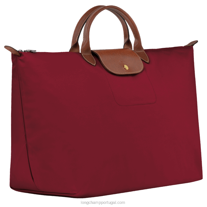 Longchamp 6DPZ807 vermelho mulheres mala de viagem original le pliage s