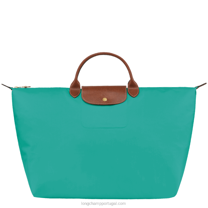 Longchamp 6DPZ809 turquesa mulheres mala de viagem original le pliage s