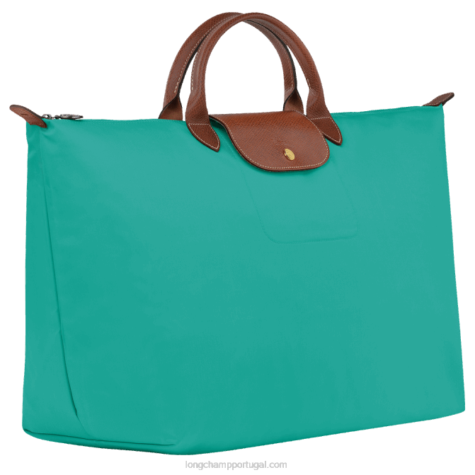 Longchamp 6DPZ809 turquesa mulheres mala de viagem original le pliage s