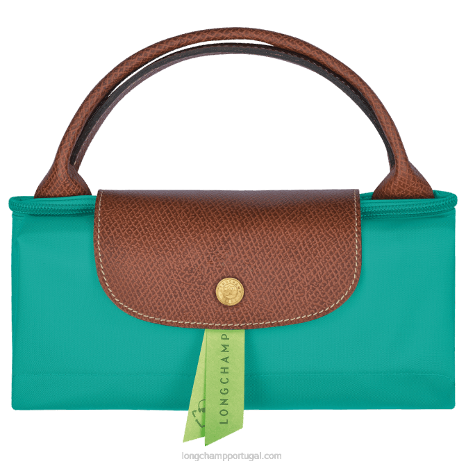 Longchamp 6DPZ809 turquesa mulheres mala de viagem original le pliage s