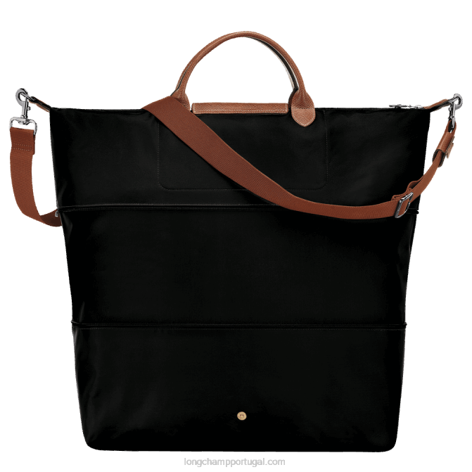 Longchamp 6DPZ819 preto mulheres mala de viagem original le pliage expansível