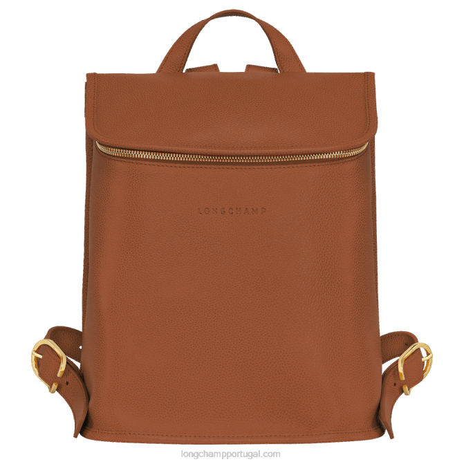 Longchamp 6DPZ427 caramelo mulheres mochila Le Foulonne