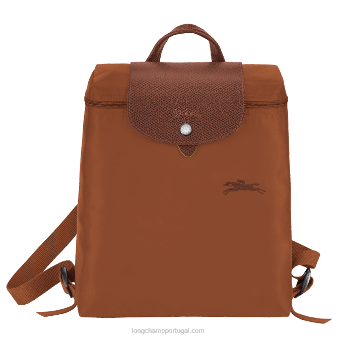 Longchamp 6DPZ436 conhaque mulheres le pliage mochila verde