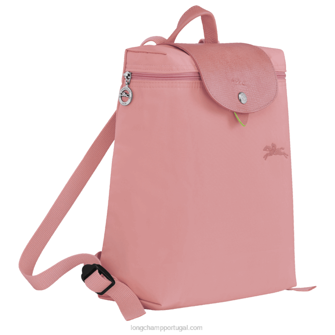 Longchamp 6DPZ440 pétala rosa mulheres le pliage mochila verde