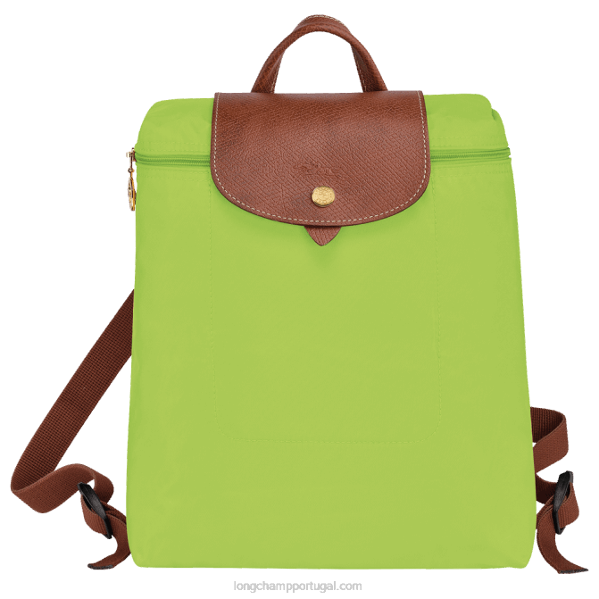 Longchamp 6DPZ442 luz verde mulheres mochila original le pliage