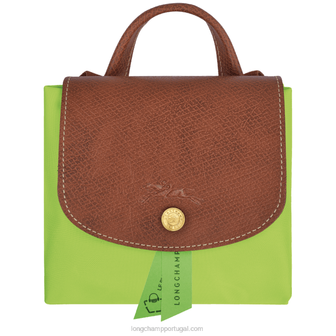 Longchamp 6DPZ442 luz verde mulheres mochila original le pliage