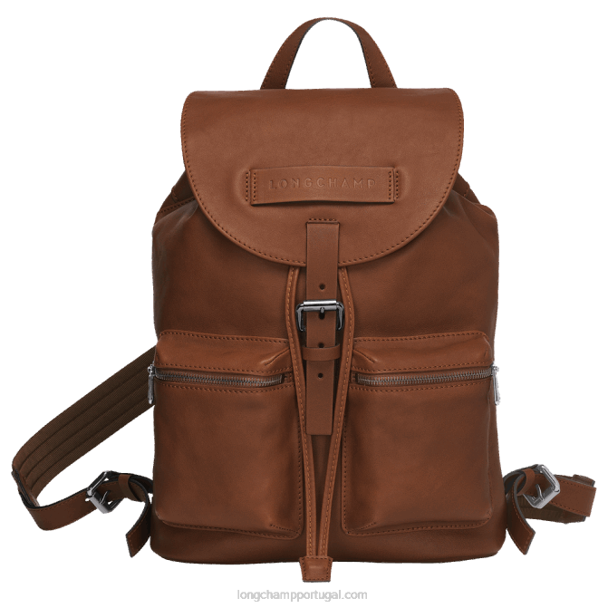 Longchamp 6DPZ453 conhaque mulheres mochila 3d m