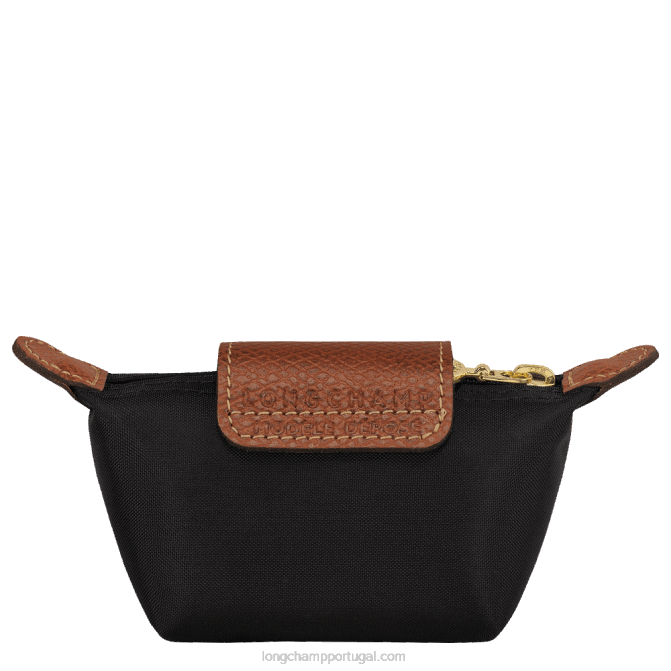 Longchamp 6DPZ499 preto mulheres bolsa de moedas original le pliage