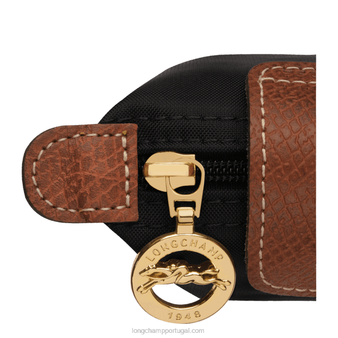Longchamp 6DPZ499 preto mulheres bolsa de moedas original le pliage