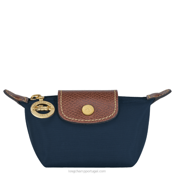 Longchamp 6DPZ502 marinha mulheres bolsa de moedas original le pliage