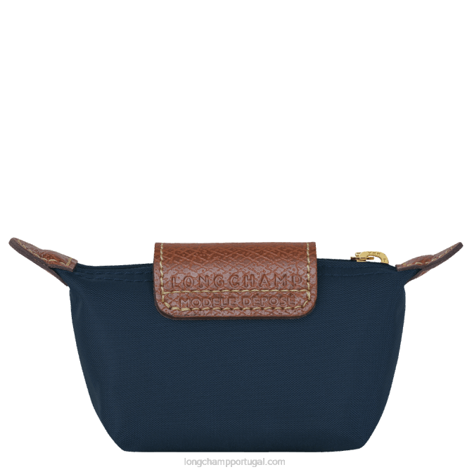 Longchamp 6DPZ502 marinha mulheres bolsa de moedas original le pliage