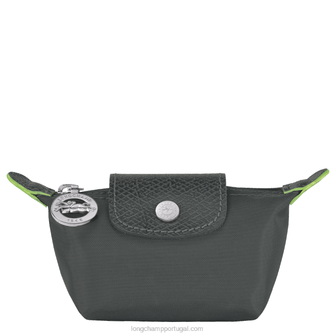 Longchamp 6DPZ509 grafite mulheres bolsa de moedas verde le pliage