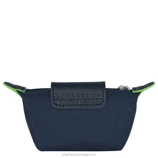 Longchamp 6DPZ510 marinha mulheres bolsa de moedas verde le pliage