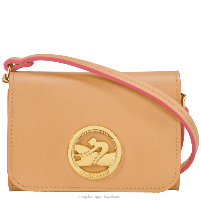 Longchamp 6DPZ513 vegetal mulheres porta moedas box trot com renda de couro