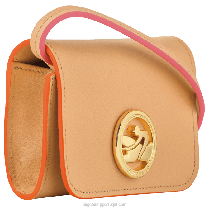 Longchamp 6DPZ513 vegetal mulheres porta moedas box trot com renda de couro