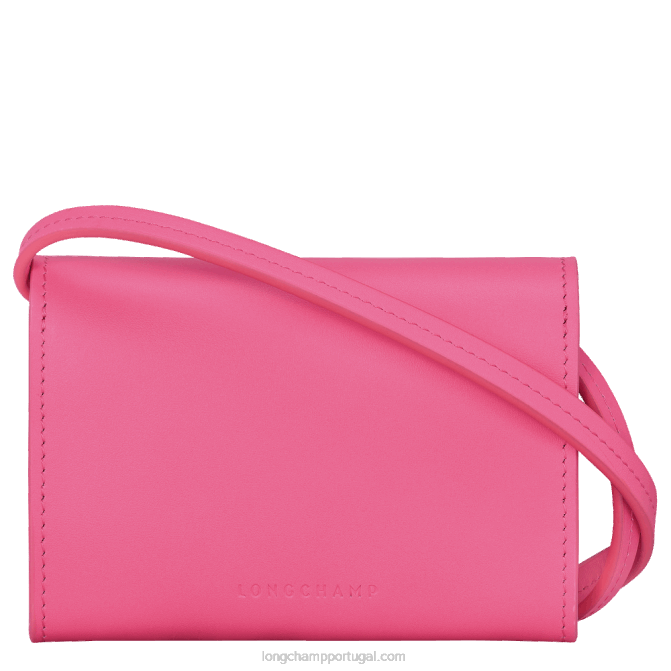 Longchamp 6DPZ515 doce mulheres porta moedas box trot com renda de couro