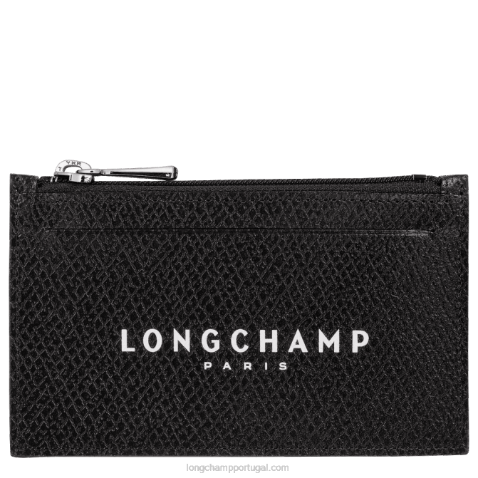 Longchamp 6DPZ520 preto mulheres bolsa de moedas essencial roseau