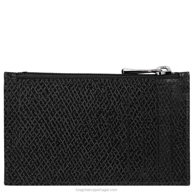 Longchamp 6DPZ520 preto mulheres bolsa de moedas essencial roseau