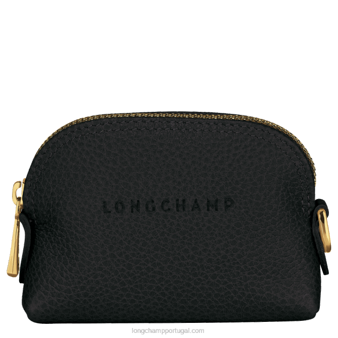 Longchamp 6DPZ524 preto mulheres porta-moedas Le Folonne