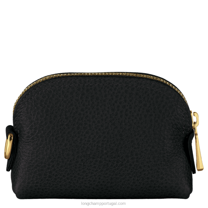 Longchamp 6DPZ524 preto mulheres porta-moedas Le Folonne